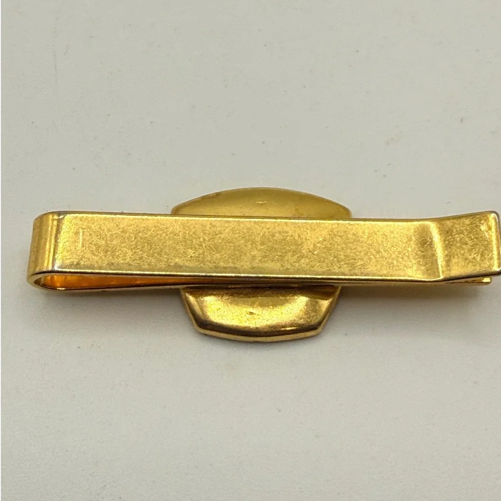 Vintage Money Clip Lot 3pc Mens Gold Silver Tone Damascene Enamel Shield Swank